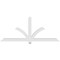 Ekena Millwork Redmond Architectural Grade PVC Gable Bracket, 84"W x 35"H x 4"D x 4"F, 10/12 Pitch GBP084X35X0404RED00 - alternate 5